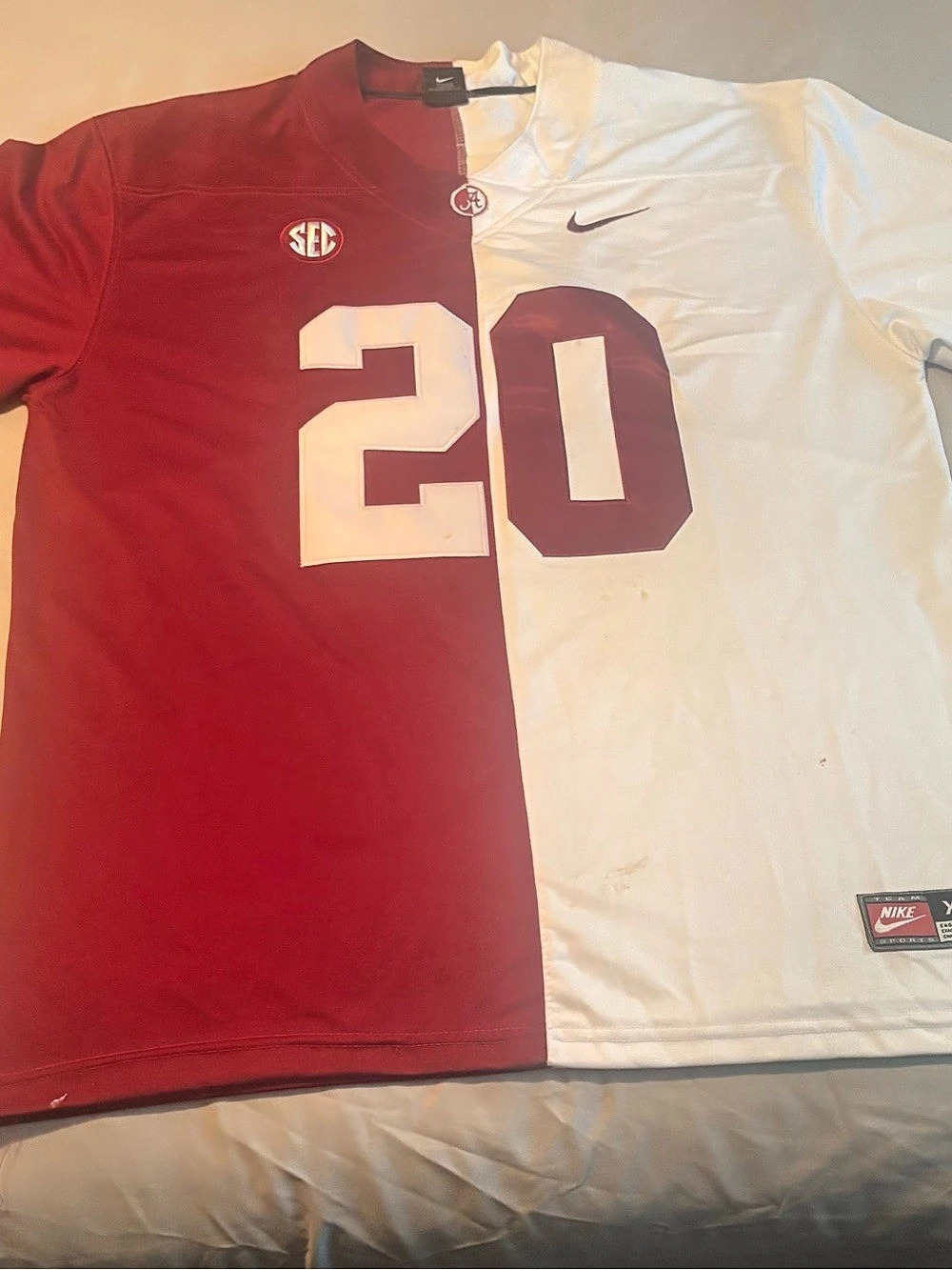 Nike Williams #20 Color Block Jersey Red & White